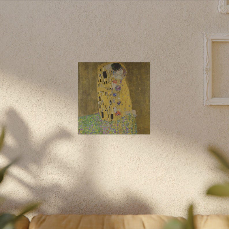 The Kiss Canvas Print by Gustav Klimt, Art Nouveau Wall Art, Famous Painting, Ready to Hang image 3