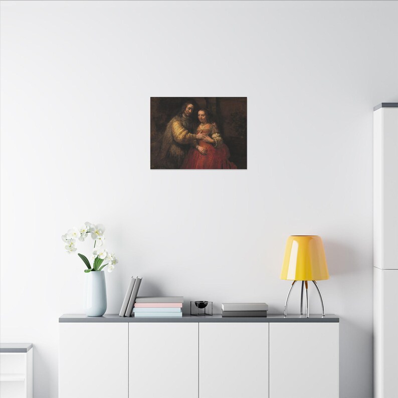 The Jewish Bride Canvas Print by Rembrandt, Dutch Golden Age Wall Art, Famous Painting, Ready to Hang image 16