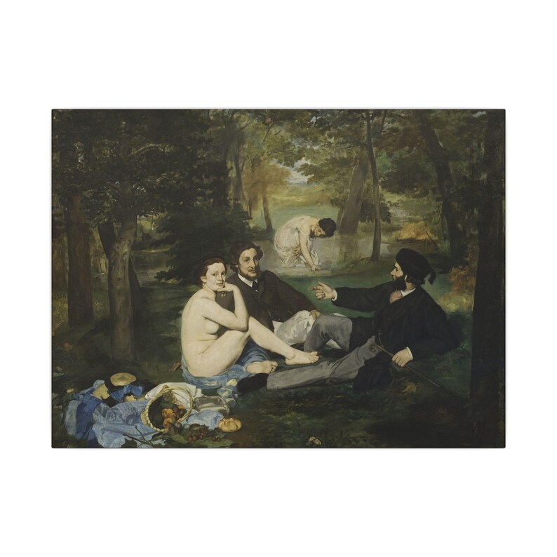 Luncheon on the Grass Canvas Print by Édouard Manet, Impressionism Wall Art, Famous Painting, Ready to Hang image 9