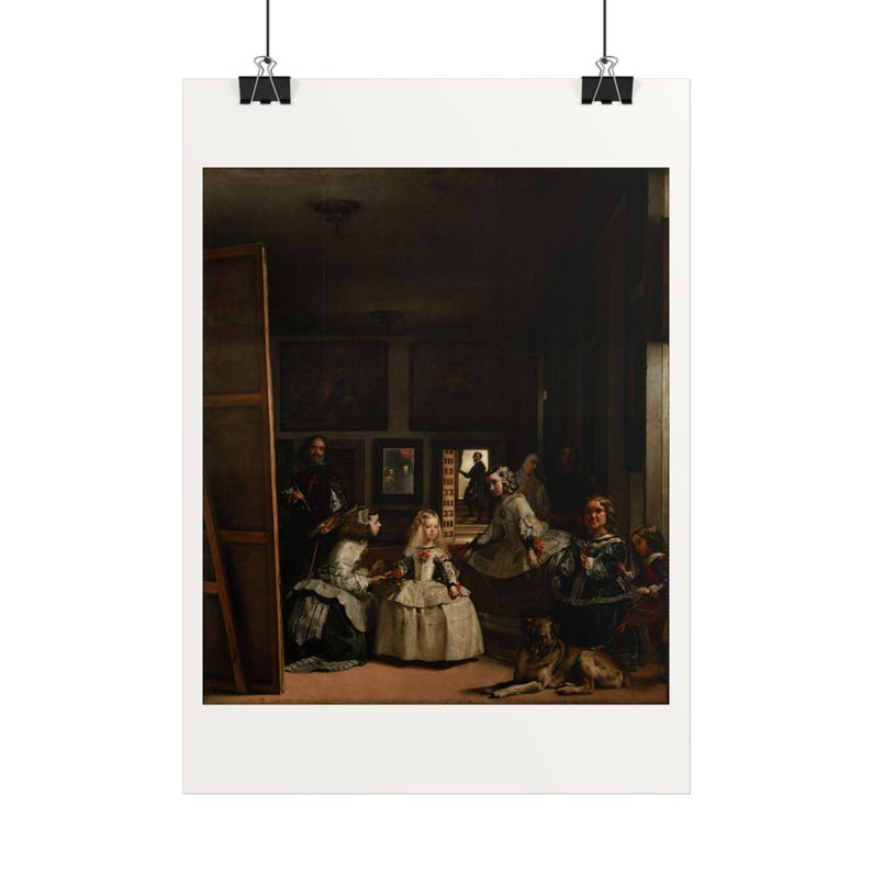 Las Meninas Print by Diego Velázquez, Spanish Baroque Art Poster, Famous Painting Wall Art, A4 A3 A2 A1, Printed in EU image 4