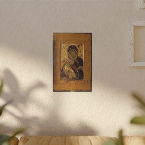 Theotokos of Vladimir Canvas Print, Byzantine Wall Art, Famous Painting, Ready to Hang image 3