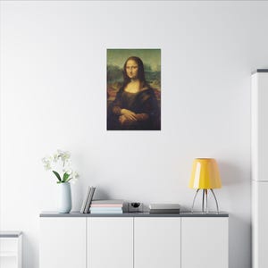 Mona Lisa Canvas Print by Leonardo da Vinci, Renaissance Wall Art, Famous Painting, Ready to Hang image 4