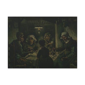 The Potato Eaters Canvas Print by Vincent van Gogh, Realism Wall Art, Famous Painting, Ready to Hang image 5