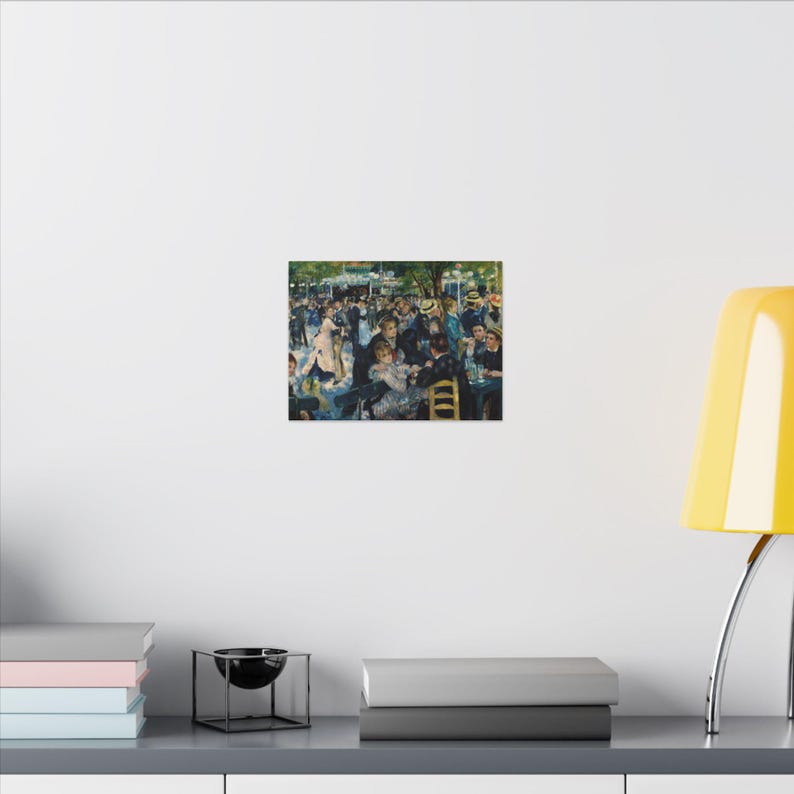 Bal du moulin de la Galette Canvas Print by Pierre-Auguste Renoir, Impressionism Wall Art, Famous Painting, Ready to Hang image 4