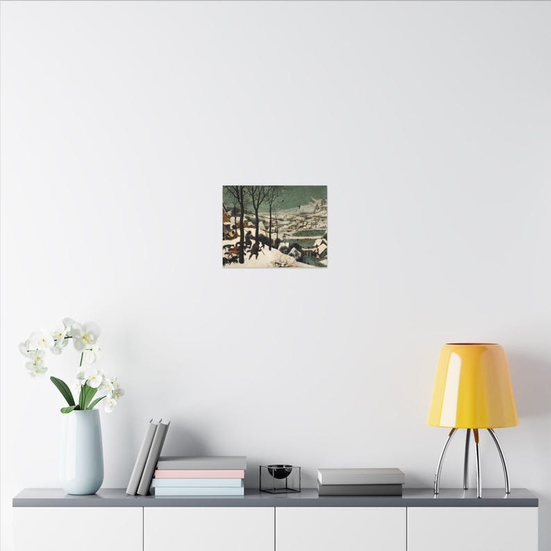 The Hunters in the Snow Canvas Print by Pieter Brueghel the Elder, Flemish Wall Art, Famous Painting, Ready to Hang image 8