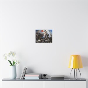 Die Freiheit führt das Volk, Eugène Delacroix – Leinwandbild, Romantik, berühmtes Gemälde, fertig zum Aufhängen Bild 8