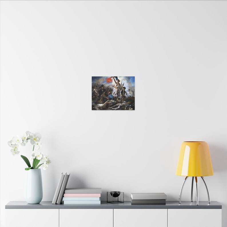 Die Freiheit führt das Volk, Eugène Delacroix – Leinwandbild, Romantik, berühmtes Gemälde, fertig zum Aufhängen Bild 8