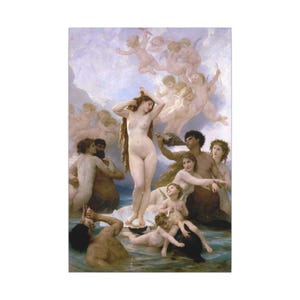 The Birth of Venus Canvas Print by William-Adolphe Bouguereau, Academic Wall Art, Famous Painting, Ready to Hang image 5