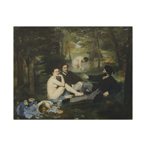 Luncheon on the Grass Canvas Print by Édouard Manet, Impressionism Wall Art, Famous Painting, Ready to Hang image 5