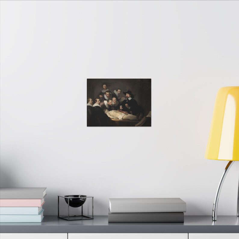 The Anatomy Lesson of Dr. Nicolaes Tulp Canvas Print by Rembrandt, Dutch Golden Age Wall Art, Famous Painting, Ready to Hang image 4