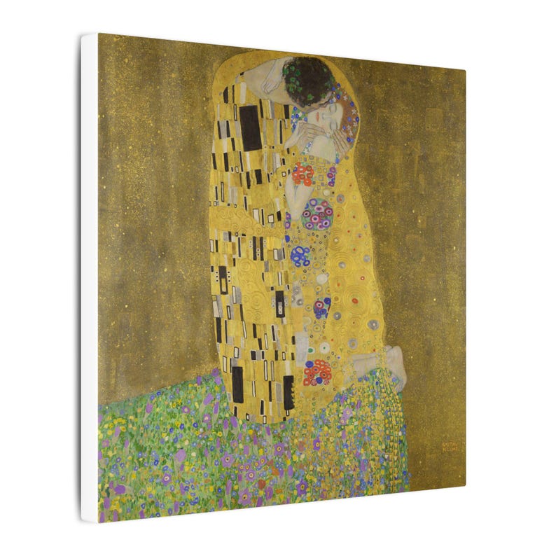 The Kiss Canvas Print by Gustav Klimt, Art Nouveau Wall Art, Famous Painting, Ready to Hang image 10