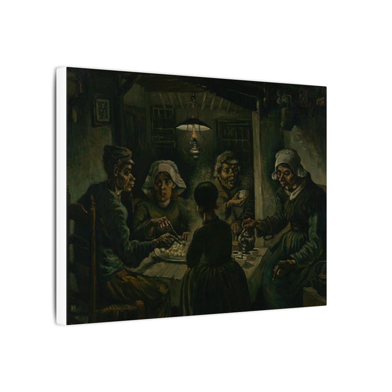 The Potato Eaters Canvas Print by Vincent van Gogh, Realism Wall Art, Famous Painting, Ready to Hang image 2