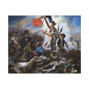 Die Freiheit führt das Volk, Eugène Delacroix – Leinwandbild, Romantik, berühmtes Gemälde, fertig zum Aufhängen Bild 13