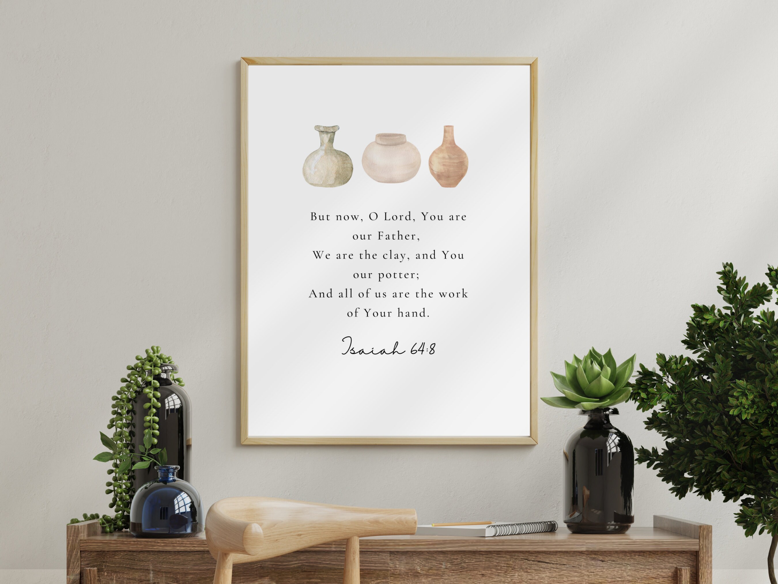 You Are the Potter and I Am the Clay Printable Wall Art Isaiah Etsy