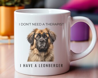 Leonberger Dog Mug, Leonberger lover, Leonberger gift, Dog Lover Gift, White 11oz Ceramic Mug