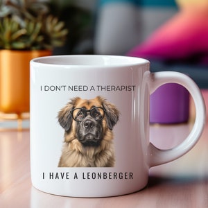 Tazza per cani Leonberger, amante Leonberger, regalo Leonberger, regalo per gli amanti dei cani, tazza in ceramica bianca da 11 once