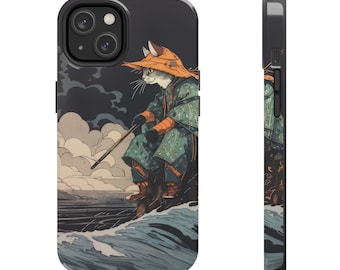 Japanese Woodblock Print Cats - Shimizu - iPhone 11 12 13 14 Pro Max Tough Phone Case