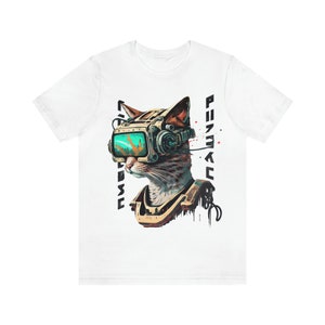 Cyberpunk Sci-Fi Cats - Pixel - Unisex T-Shirt
