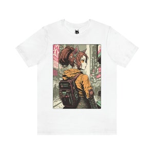 Cyberpunk Sci-Fi Anime Japan Tokyo Cat Girl - Yua - Unisex T-Shirt