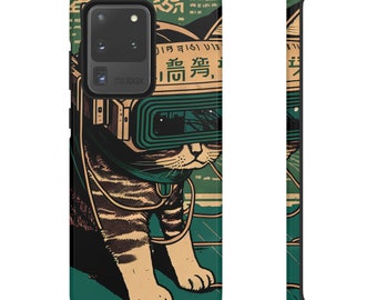 Samsung S20 - S20 Plus - S20 Ultra - S20 FE - Miyoko - Japanische Cyberpunk Sci-Fi Katzen Handyhülle