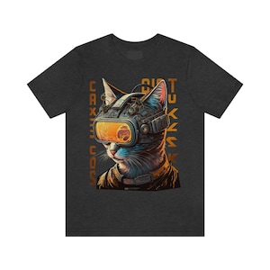 Cyberpunk Sci-Fi Cats - Chrome - Unisex T-Shirt