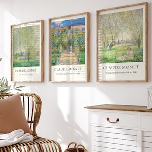 Monet Poster Set: Vintage Impressionist Landscape Art (Digital Download)