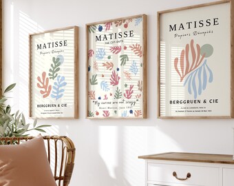 Henri Matisse Print Set: Abstract Leaf, Museum Exhibition (Digital Download)