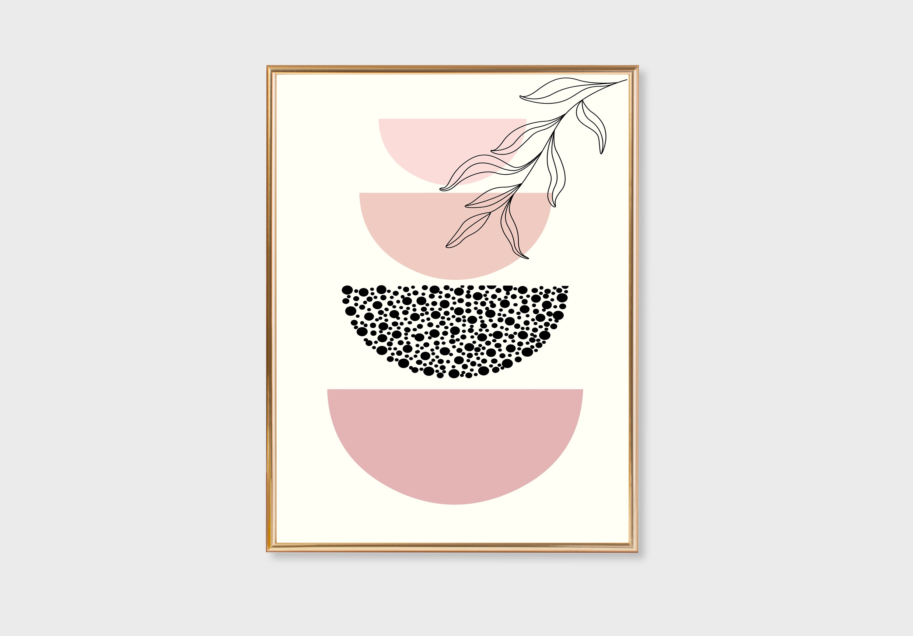 Boho Printable Wall Art, Pink Wall Art Print, Blush Pink Boho Wall