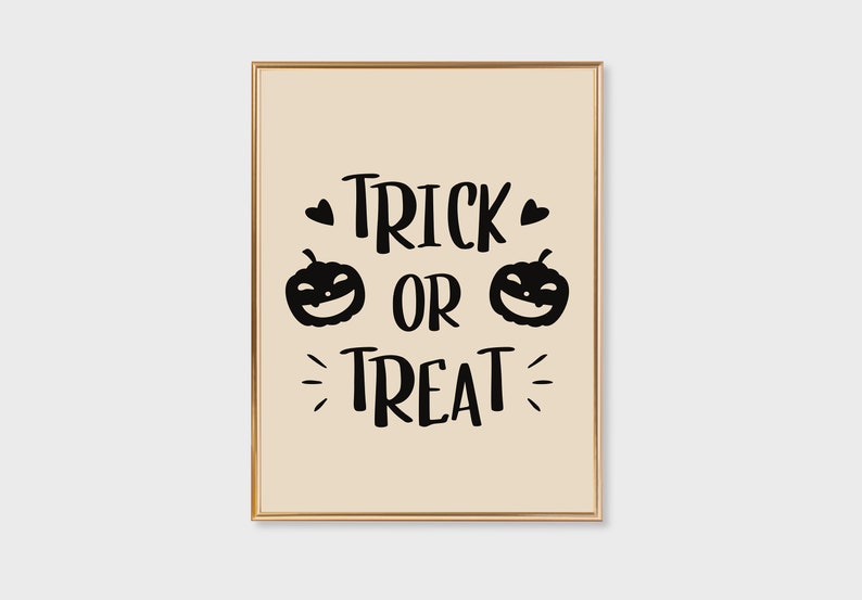 Halloween Printable Wall Gallery Set Halloween Decor - Etsy