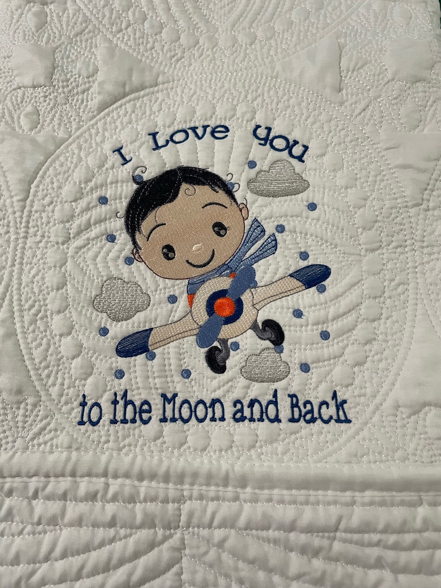 Boy Pilot ILYTTMAB Heirloom Baby Blanket Etsy
