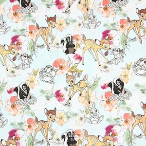 Bambi stof Bambi en vrienden stof Anime stof Cartoon katoenen stof op halve meter
