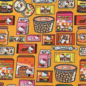 Hello Kitty Fabric Lucky Kitty Fabric Japanese Anime Fabric Cartoon Cotton Fabric By The Half Yard