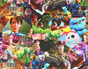 Disney Toy Story Fabric Buzz Lightyear Woody Fabric Cartoon Cotton Fabric By The Half Yard
