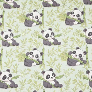 Tela Panda Tela Panda Gigante Tela de Algodón por The Half Yard