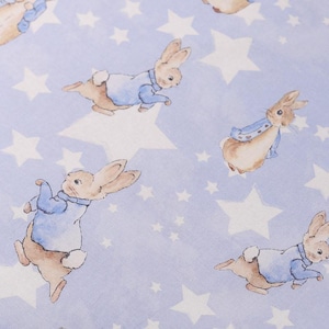 Vintage Beatrix Potter Fabric Peter Rabbit Fabric Cartoon Cotton Fabric By The Half Yard