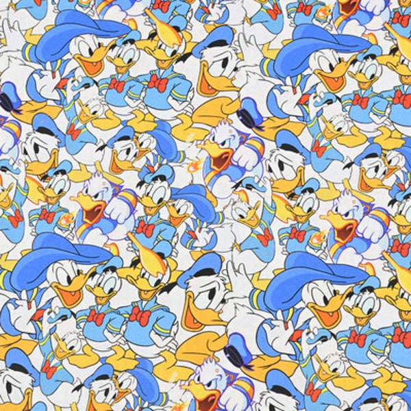 Disney Donald Duck Fabric Anime Fabric Cartoon Cotton Fabric By The Half Yard