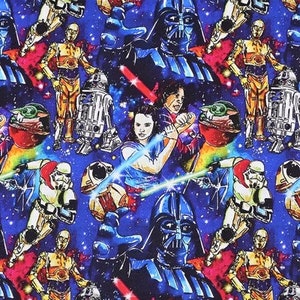 Star Wars Fabric The Mandalorian Fabric Cartoon Cotton Fabric By The Half Yard