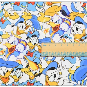 Disney Donald Duck Fabric Anime Fabric Cartoon Cotton Fabric By The Half Yard