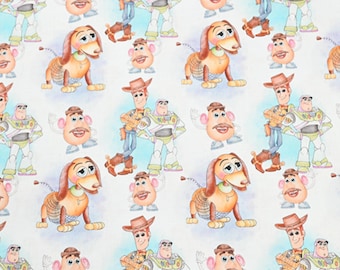 Disney Toy Story Fabric Buzz Lightyear Woody Fabric Cartoon Cotton Fabric By The Half Yard