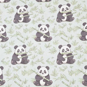 Tela Panda Tela Panda Gigante Tela de Algodón por The Half Yard