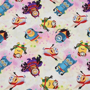 Minion Superhero Fabric Despicable Me Fabric Cartoon Cotton Fabric By The Half Yard