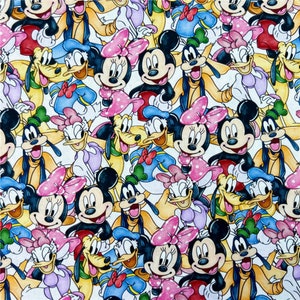 Disney Fabric Minnie Mouse Fabric Anime Fabric Cartoon Cotton Fabric By The Half Yard