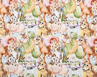 Disney Toy Story Fabric Buzz Lightyear Woody Fabric Cartoon Cotton Fabric By The Half Yard