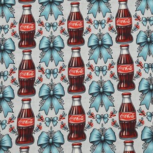 Coca-Cola Fabric Carbonate Soft Drink Fabric Anime Fabric Cartoon Cotton Fabric By The Half Yard