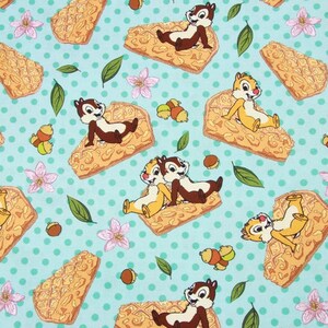 Disney Chip and Dale Tkanina bawełniana z kreskówek na pół jarda