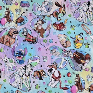 Classic Characters Fabric Disney Animal Fabric Cartoon Cotton Fabric By The Half Yard