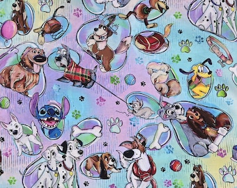 Classic Characters Fabric Disney Animal Fabric Cartoon Cotton Fabric By The Half Yard