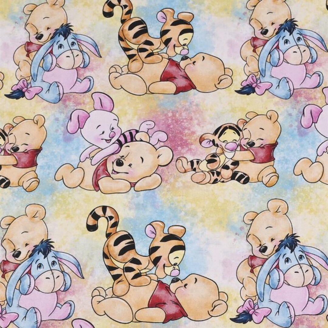 Disney Winnie the Pooh Fabric Pooh Bear Eeyore Tigger Piglet Fabric ...