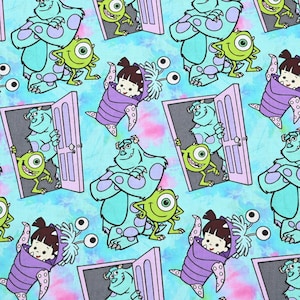 Monsters, Inc. Fabric Monsters University Fabric Cartoon Cotton Fabric By The Half Yard