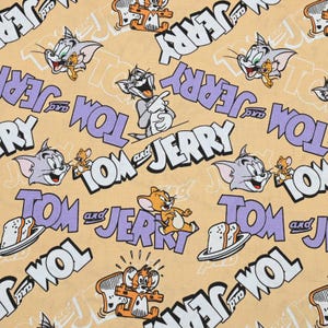 Tom and Jerry Fabric Cat and Mouse Fabric Cartoon Cotton Fabric By The Half Yard